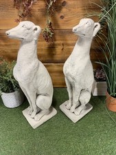 STONE GARDEN PAIR OF GREYHOUND
