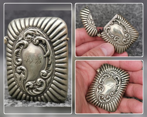 Antique vesta case silver - antique,