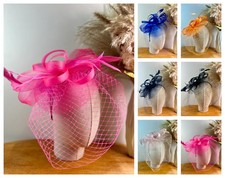Saucer Sinamay Headband Clip