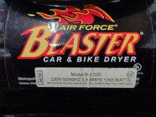 Metro Vac Air Force Blaster Car Motorcycle Dryer 4 Horsepower Nearly New