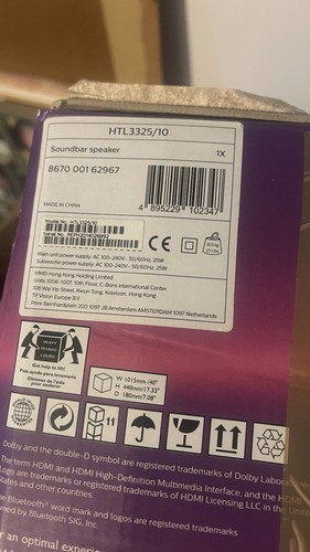Philips htl3325 soundbar - philips, htl3325/10