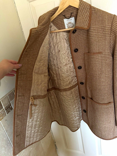 Joules brown beige - tweed, check