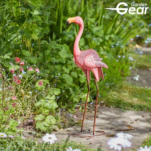 Garden gear metal - gear, flamingo