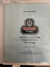 MARCONI ALERT INSTRUCTION MANUAL EMERGENCY & GUARD MARINE RECEIVER TYPE 1119A/B