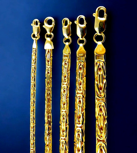 14k yellow gold - gold, byzantine