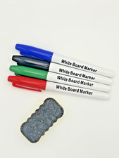4pk Whiteboard Dry Wipe Pens Markers Slim FINE Tip White Board Drywipe Dry Erase