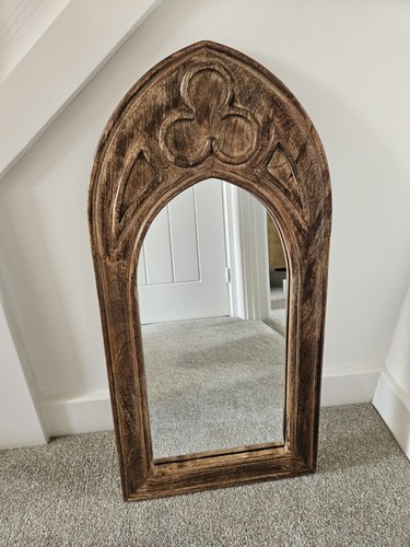 Handmade wooden mirror