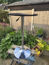 Gas Lift Round Bar Dining Table 2 Seater - Black For Kitchen or Living Room