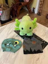 Build a Bear Halloween Axolotl wearing Zombie outfit "Immaculate"