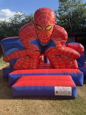 Spider-Man Commercial Bouncy Castle Obstacle Play Zone Slide Combo