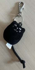 Jellycat Jellybean Black Small Cat Keyring Bag Charm Retired Vintage