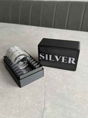 Silver 1oz coin storage - coin,