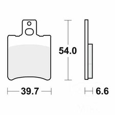TRW Brake Pads MCB644EC Fits Aprilia RS 250 1995-2002