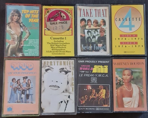 Cassette albums job lot - 8x,