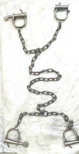 Long chain leg - long, handcuff