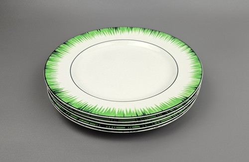 Green dessert plates - t.g.,