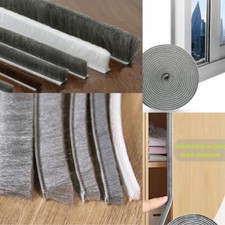 10 Meter Self adhesive Draught Excluder Brush Strip Door Window Seal Tapes