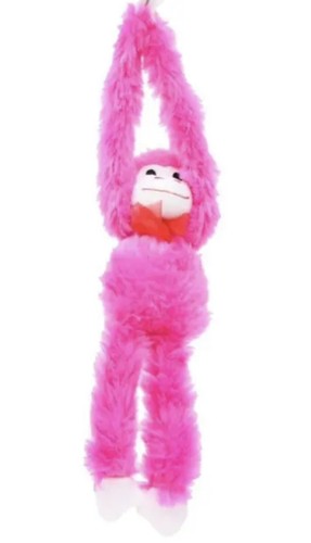 Pink plush hanging - 18",