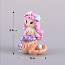  6 Pcs Mermaid Decorations