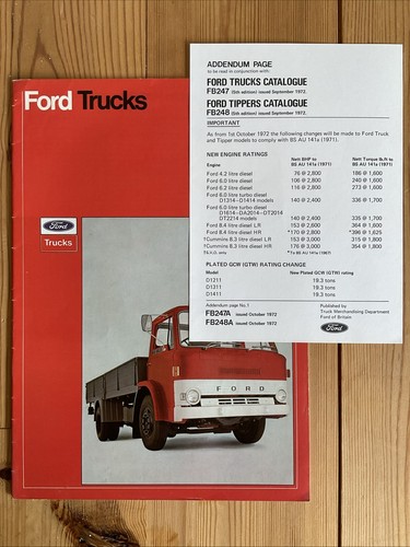 Ford series trucks - d-series, uk
