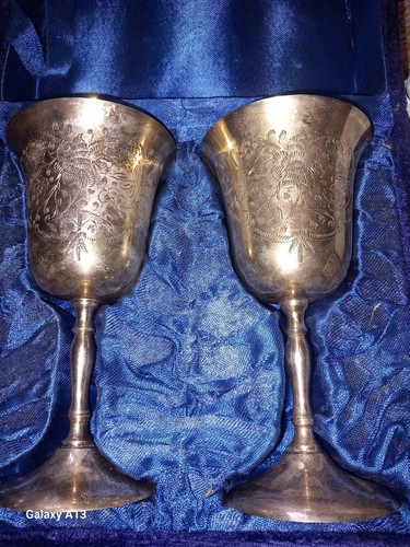Vintage pair silver plated - pair,