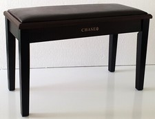 Chase Piano Digital Keyboard Duet Stool Bench in Dark Rosewood with Seat~Storage