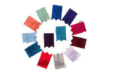 Pair Of Scottish Kilt Hose Sock Flashes With Garters - Range Of Colours