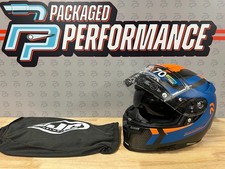 HJC RPHA 70 Carbon Reple Motorcycle Helmet Blue Orange Size MEDIUM #C