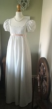 Regency Style Cream Day Dress