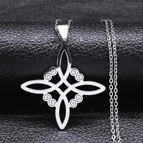 18kgold witch knot pendant - 18kgold,