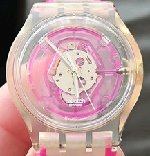 Genuine Swiss Made Swatch Watch SUJK103 PinkSea 2006 Jelly 