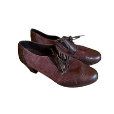 Burgundy Lace Up Brogues