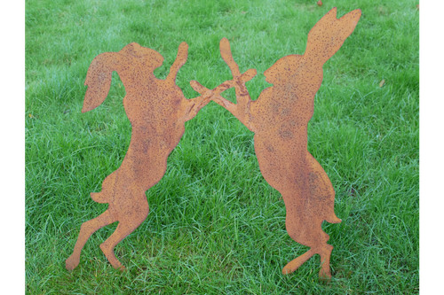 Set fighting hares - 2,