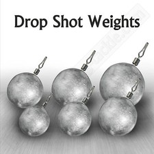 Drop Shot Weights Round Sinker Lead Coarse Perch Pike Fishing Tackle