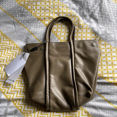 Lacoste olive leather small - olive,
