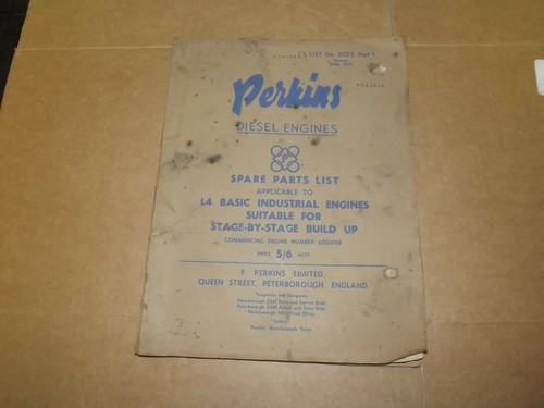 Perkins spare parts list - spare,