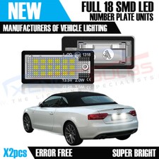 2x AUDI 18 LED WHITE NUMBER