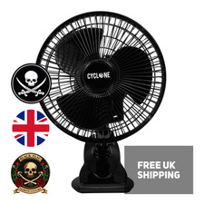 Cyclone 7″ Oscillating Clip On Fan – Quiet & Powerful Cooling for Home & Grow