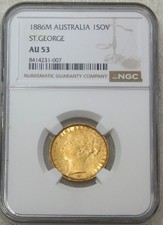 1886M Gold Full Sovereign NGC