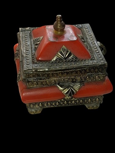 Vintage coral moraccan brass - brass, &