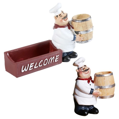 Chef statue toothpick holders - chef,