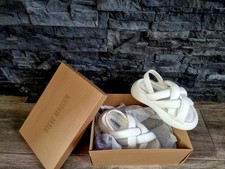 White Padded Platform Sandals