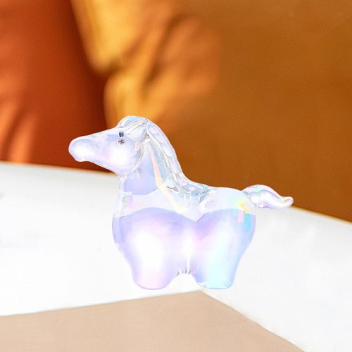 Glass horse statue miniature - horse,