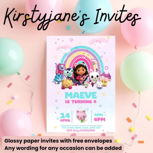 Birthday party invitations