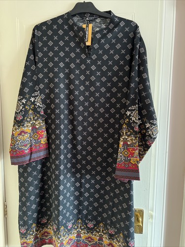 Black printed nishat - black,