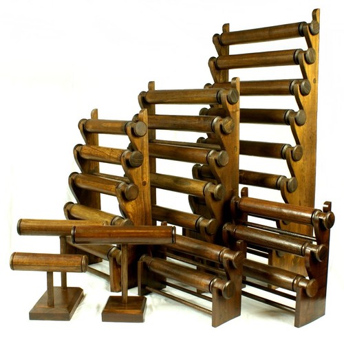 Wooden bracelet display - wooden, stand