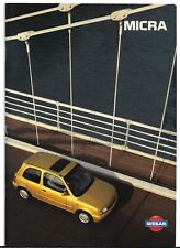 Nissan Micra 1995-1998 UK Market Sales Brochure Shape S GX SR SLX 1.0 1.3