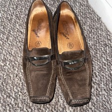 Gabor Sport Brown Suede And Leather Flat Shoes Size 6