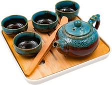 Black Travel Tea Set Japanese