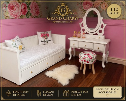Dolls house white day - house,